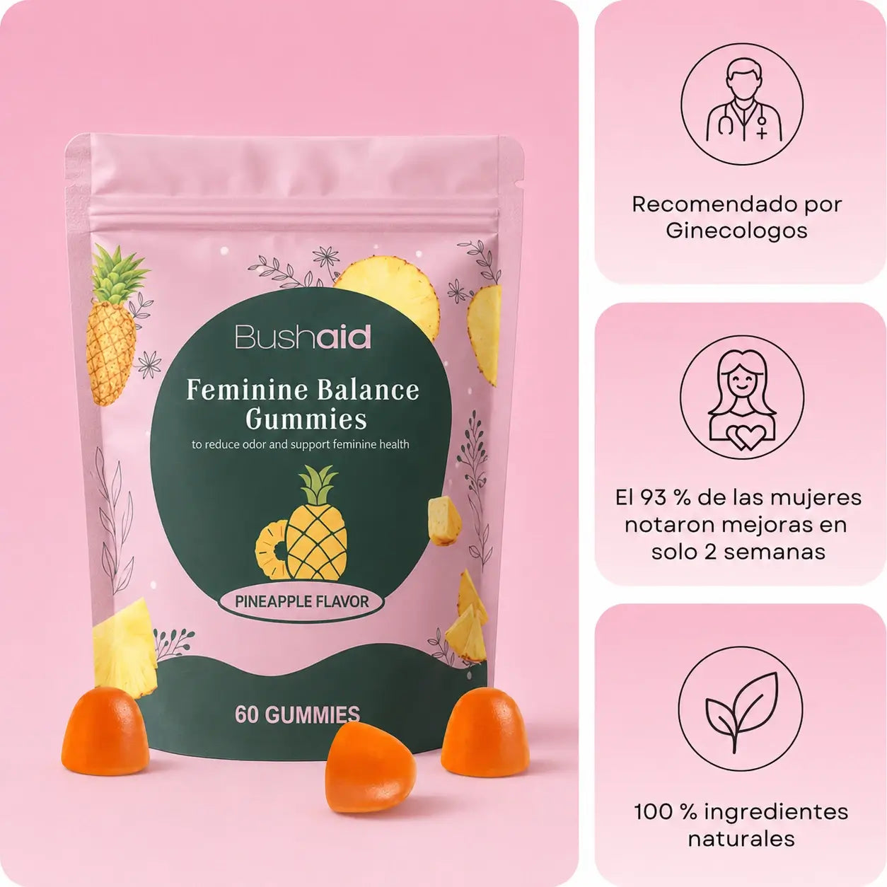 BushAid Gummies: Say goodbye to bad odor and discomfort