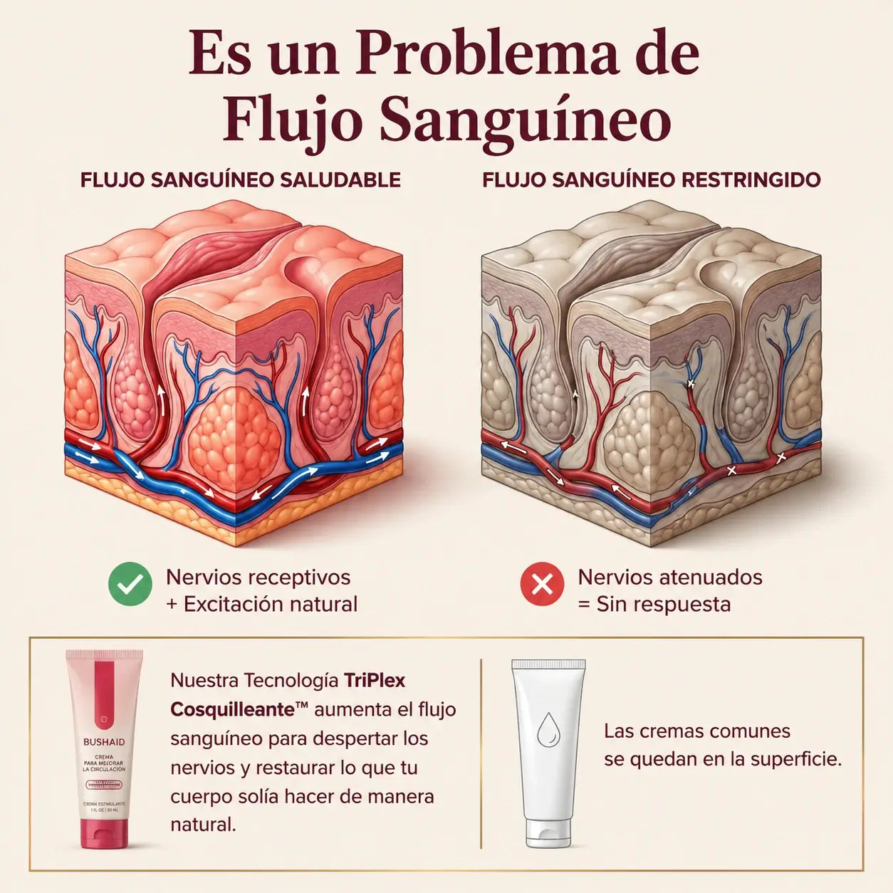 Crema Potenciadora BushAid™ Glaseado de Vainilla